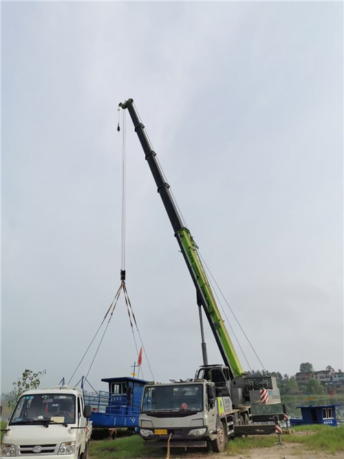 杜集区桥梁建设吊装案例